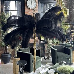 Chintz & Company - Feather palm lamp