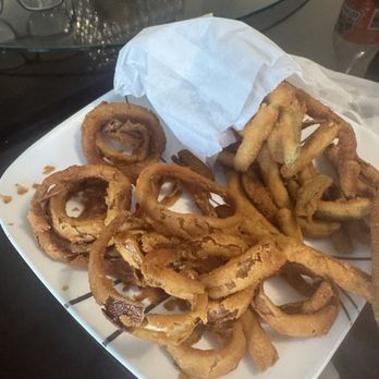 T Burgers - Refunded for burnt onion rings + fried zucchini only. - Burgers Near Me - Monrovia, California