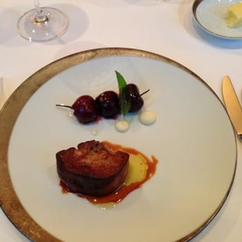Le Taillevent - Goose liver with cherries and cheese. Amazing combo of flavors!!! - French Near Me - Paris, 75 Le Taillevent - Goose liver with cherries and cheese. Amazing combo of flavors!!! - French Near Me - Paris, 75