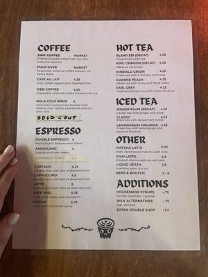 Menu photo 1 Remedy Coffee Knoxville, TN Menu photo 1 Remedy Coffee Knoxville, TN