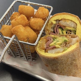 Hannah's Cafe - breakfast burrito and tater tots - Breakfast & Brunch Near Me - Towson, Maryland Hannah's Cafe - breakfast burrito and tater tots - Breakfast & Brunch Near Me - Towson, Maryland