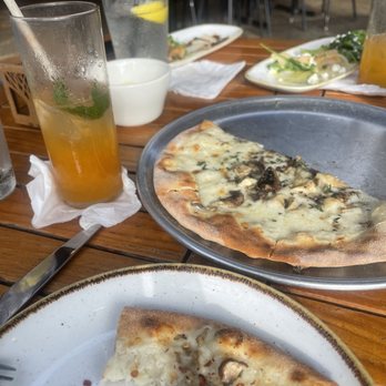 Monkeypod Kitchen - This Was the mushroom and black truffle oil pizza, it was amazing! $12 during happy hour. - Hawaiian Near Me - Kapolei, Hawaii Monkeypod Kitchen - This Was the mushroom and black truffle oil pizza, it was amazing! $12 during happy hour. - Hawaiian Near Me - Kapolei, Hawaii