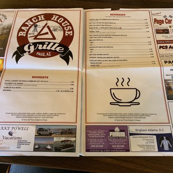Ranch House Grille - Menu - Breakfast & Brunch Near Me - Page, Arizona Ranch House Grille - Menu - Breakfast & Brunch Near Me - Page, Arizona