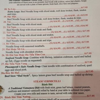 Pho Horn's - Menu - Vietnamese Near Me - Pawtucket, Rhode Island