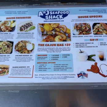 A&J Seafood Shack - Menu - Seafood Near Me - Long Beach, California A&J Seafood Shack - Menu - Seafood Near Me - Long Beach, California