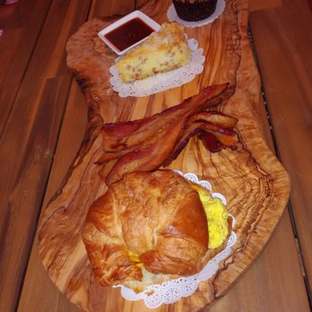 Ancient City Brunch Bar - $12 sandwich with no sides, $8 for four slices of bacon, $8 quiche and $4 muffin. - Cafes Near Me - St. Augustine, Florida