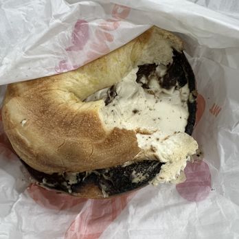 Dunkin' - Burnt Bagel With Cream Cheese - Donuts Near Me - San Jacinto, California