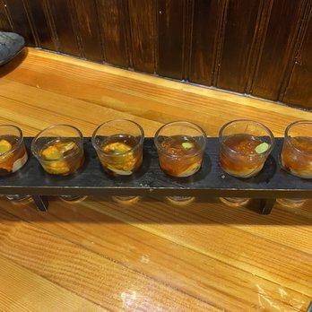 Oyster Hale by Crush - Uni shooters (left) House Shooters (right) - Izakaya Near Me - Honolulu, Hawaii Oyster Hale by Crush - Uni shooters (left) House Shooters (right) - Izakaya Near Me - Honolulu, Hawaii