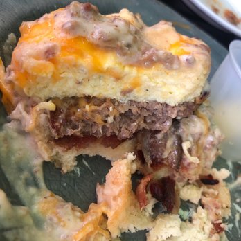 The Sticky Bun - Biscuit and gravy Hoggy style. - Breakfast & Brunch Near Me - Deerfield Beach, Florida