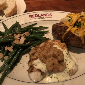 J. Alexander's Restaurant - One of the daily specials. Icelandic cod with fried gulf shrimp and green beans. Switched the couscous to the loaded baked potato. - New American Near Me - Northbrook, Illinois J. Alexander's Restaurant - One of the daily specials. Icelandic cod with fried gulf shrimp and green beans. Switched the couscous to the loaded baked potato. - New American Near Me - Northbrook, Illinois