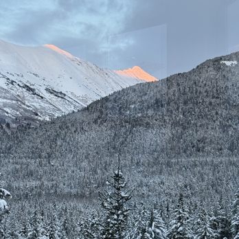 Alyeska Resort - I watched the beautiful sunrise each morning from the Club Lounge. - Ski Resorts Near Me - Girdwood, Alaska