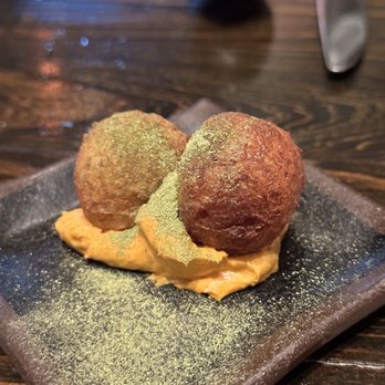 Maypop Restaurant - Complimentary savory beignets - a nice flavorful touch - New American Near Me - New Orleans, Louisiana