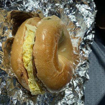 Bagels  N Brew - Sausage Egg Cheese on a jalapeño bagel - Coffee & Tea Near Me - Winchester, Massachusetts