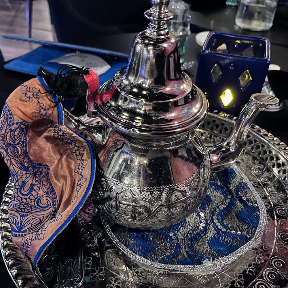 Traditional tea service following the meal. Traditional tea service following the meal.