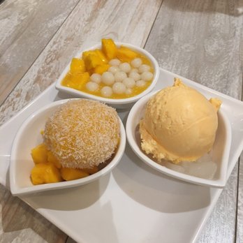 Mango Mango Dessert - Mango mini trio sampler - Desserts Near Me - New York, New York Mango Mango Dessert - Mango mini trio sampler - Desserts Near Me - New York, New York