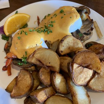 McKay Cottage Restaurant - Smoked Brisket Benedict - American Near Me - Bend, Oregon McKay Cottage Restaurant - Smoked Brisket Benedict - American Near Me - Bend, Oregon
