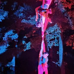 A-WOL Dance Collective - 8/1/2026 - AWOL Dance performs their Art in the Dark annual aerial arts with a live band at West Linn's Mary S Young Park.