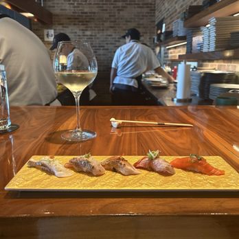 Soto - Happy hour chef choice sushi flight - Japanese Near Me - Houston, Texas Soto - Happy hour chef choice sushi flight - Japanese Near Me - Houston, Texas