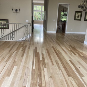 Sunshine Flooring - On time, on budget, beautiful refinishing of our hickory and pecan floors. - Flooring Near Me - San Rafael, California
