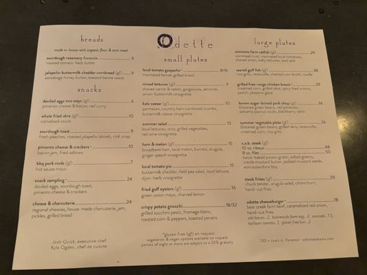 Menu photo 3 Odette Florence, AL