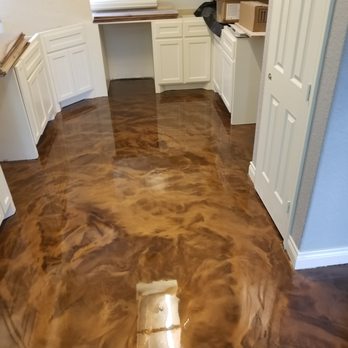 Slip Free Systems - Marbled Metallic for this homeowner whose house suffered four feet of water in the floods of Harvey. - Flooring Near Me - Pearland, Texas Slip Free Systems - Marbled Metallic for this homeowner whose house suffered four feet of water in the floods of Harvey. - Flooring Near Me - Pearland, Texas