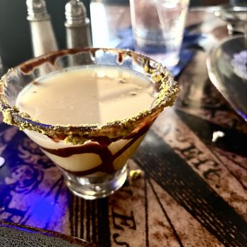 Lighthouse Waterfront Restaurant - Giving Dubai Chocolate Dessert Vibes In Cocktail Form. Oh, & That Ain't No Hershey's Stuff Either. - New American Near Me - Fort Myers, Florida