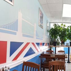 British Cuisine Fish & Chips - It is inside the restaurant, before it gets busy.