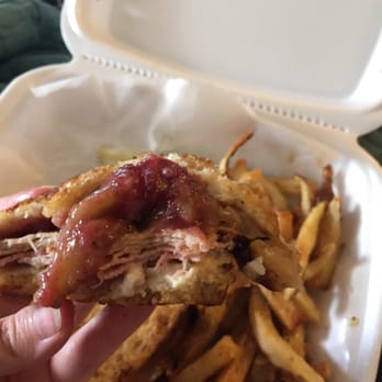 Joe's Deli - The gooey hot apple and chutney insides!  Yum! - Delis Near Me - Buffalo, New York
