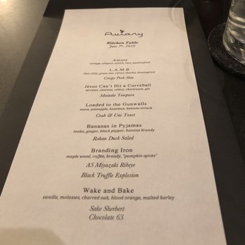 The Aviary - Our custom menu - Cocktail Bars Near Me - Chicago, Illinois