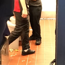 Wendy's - Dirty Wendy's and the manager is smiling. Yuck