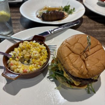 Salt Smokehouse - Original MAC Burger and Elote Creme Corn - Barbeque Near Me - Huntsville, Alabama Salt Smokehouse - Original MAC Burger and Elote Creme Corn - Barbeque Near Me - Huntsville, Alabama