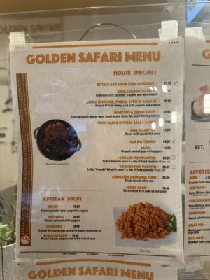 Menu photo 8 Golden Safari Hayward, CA
