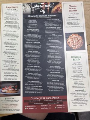 Menu photo 2 Muzzarella Pizza & Italian Kitchen Orlando, FL Menu photo 2 Muzzarella Pizza & Italian Kitchen Orlando, FL