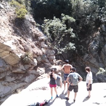 Hermit Falls - Looking down of the 50ft cliff. No rope to climb back up. Don't jump. - Hiking Near Me - Arcadia, California Hermit Falls - Looking down of the 50ft cliff. No rope to climb back up. Don't jump. - Hiking Near Me - Arcadia, California