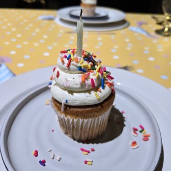 Le Petit Chef - Birthday cupcake! - Dinner Theater Near Me - San Diego, California