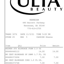 Proof of my purchase
