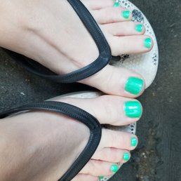 Fresh toes after a long dark winter.