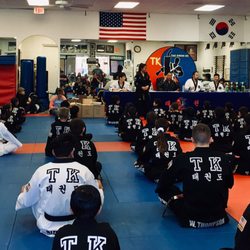 TK Taekwondo - Attending 2019 Black Belt testing for little Aidan C.