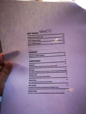 Menu photo 7 El Camino Ottawa, ON Menu photo 7 El Camino Ottawa, ON