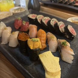 Sushi deluxe set. So fresh, so good. Sushi deluxe set. So fresh, so good.