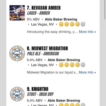 Able Baker Brewing - Beer selection - Brewpubs Near Me - Las Vegas, Nevada Able Baker Brewing - Beer selection - Brewpubs Near Me - Las Vegas, Nevada