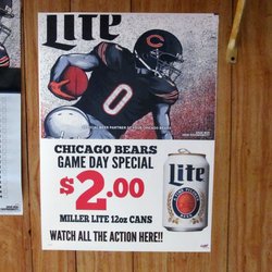 Drift Inn - Join us for Chicago Bears Game Day Special!! $2.00 Miller Lite.