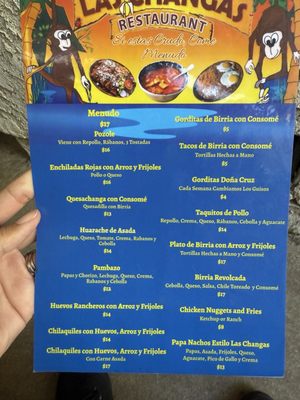 Menu photo 4 Las Changas Sylmar , CA Menu photo 4 Las Changas Sylmar , CA