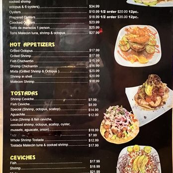 Mariscos El Malecon - Menu - Mexican Near Me - Fresno, California Mariscos El Malecon - Menu - Mexican Near Me - Fresno, California