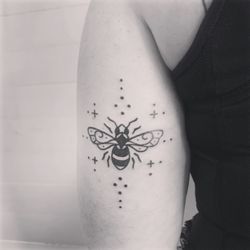 The Crescent Tattoo Company - Ornamental Bee Tattoo