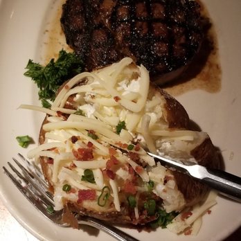 Hillstone - Ribeye steak and baked potato - Salad Near Me - Houston, Texas Hillstone - Ribeye steak and baked potato - Salad Near Me - Houston, Texas
