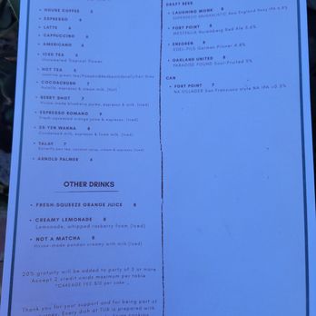 Tur - Menu - Breakfast & Brunch Near Me - San Francisco, California