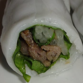 Huynh Restaurant - (#5) BANH OT THIT NONG. - Chargrilled pork wrapped in soft rice paper - Vietnamese Near Me - Houston, Texas Huynh Restaurant - (#5) BANH OT THIT NONG. - Chargrilled pork wrapped in soft rice paper - Vietnamese Near Me - Houston, Texas