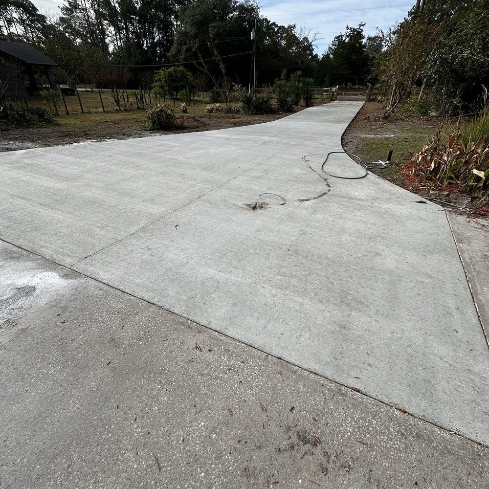 A-One Concrete Services - Long concrete driveway - Masonry/Concrete Near Me - Macclenny, Florida A-One Concrete Services - Long concrete driveway - Masonry/Concrete Near Me - Macclenny, Florida
