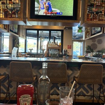 Pacific Catch - Our seat at a booth by the bar, perfect seats to watch the game - Seafood Near Me - Dublin, California Pacific Catch - Our seat at a booth by the bar, perfect seats to watch the game - Seafood Near Me - Dublin, California